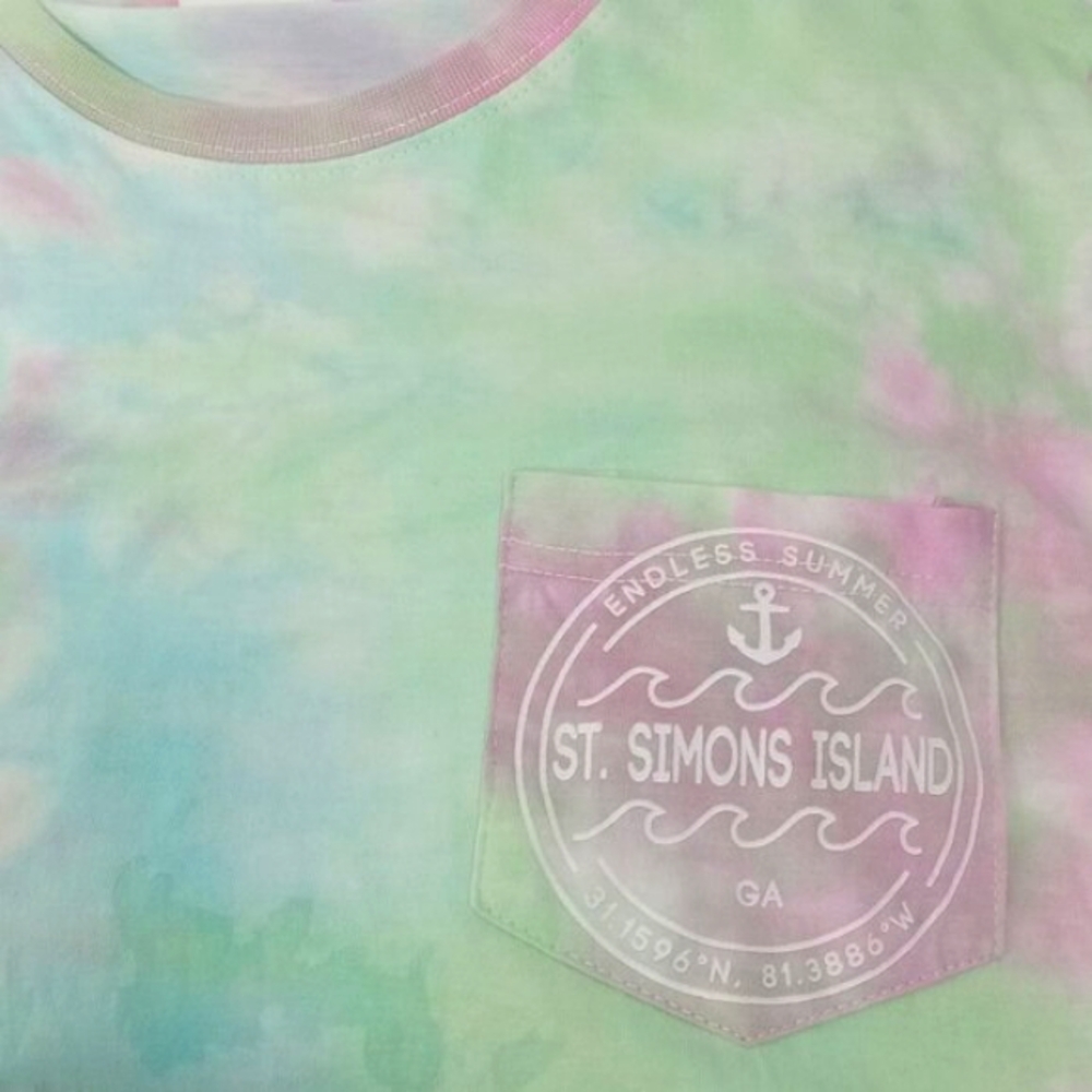 EXIST Retro Tye Dye Long Sleeve Womens Tshirt Size Medium - Picture 4 of 6